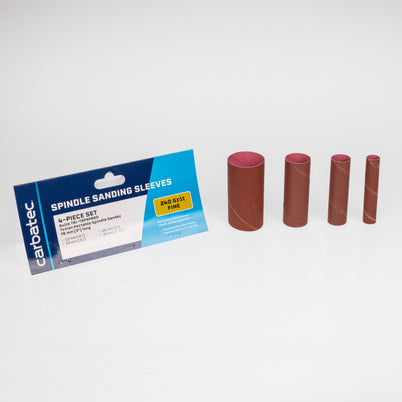 Carbatec 4Pce Sanding Sleeves 240 Grit to suit Triton TSPSP650 Spindle Sander