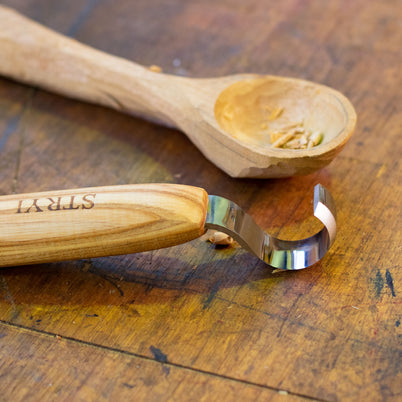 Stryi Spoon Carving Knife - 30mm Left Hand