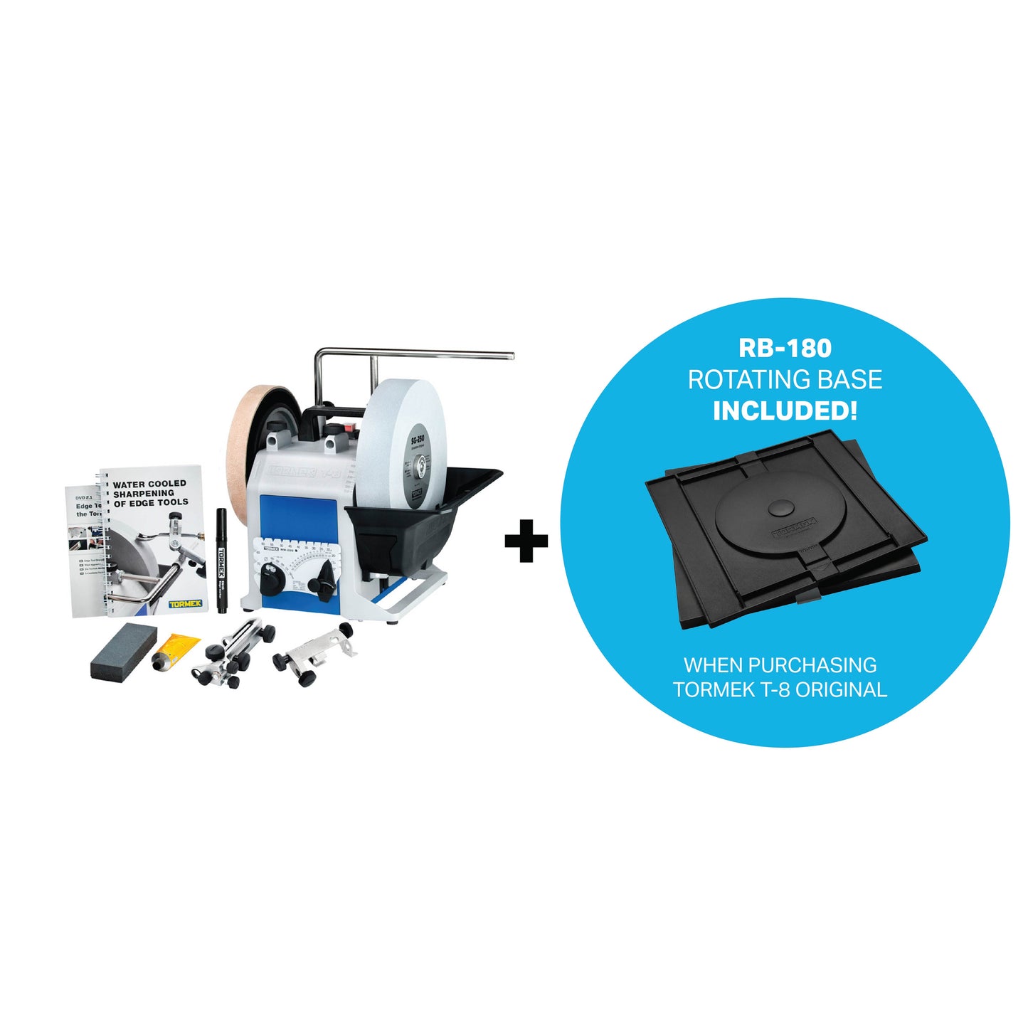 Tormek T-8 Original with Bonus Rotating Base