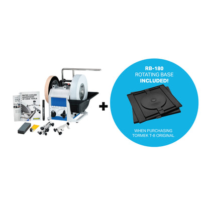 Tormek T-8 Original with Bonus Rotating Base