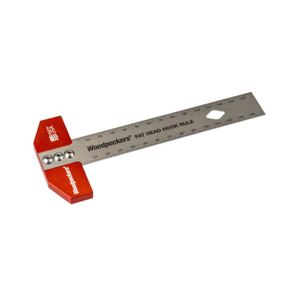 Woodpeckers Fat Head Hook Rule Metric 150mm FHR-150-M-23