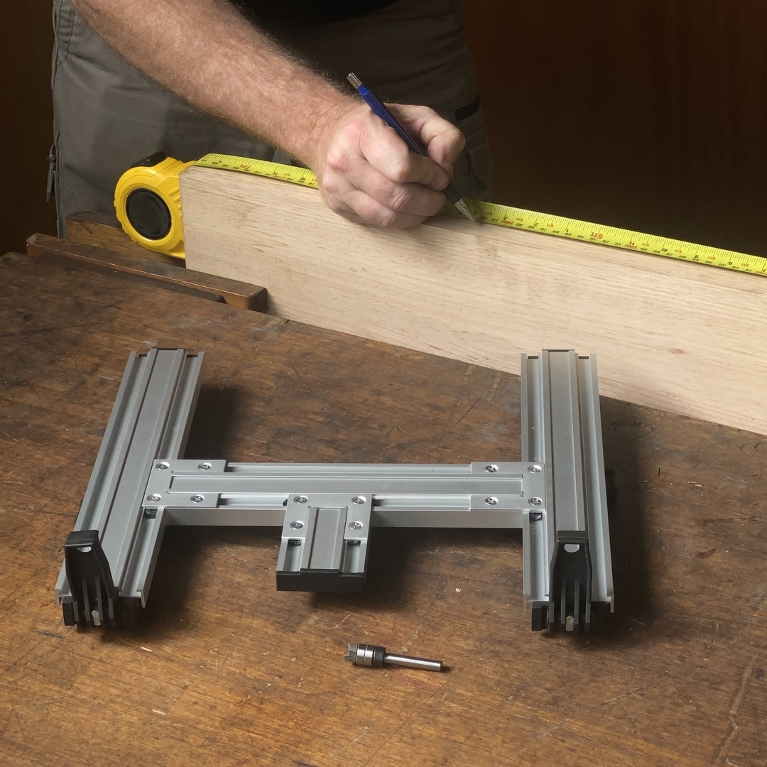 Buy Carbatec Hinge Mortising Jig with Bit by CARBATEC online - Carbatec