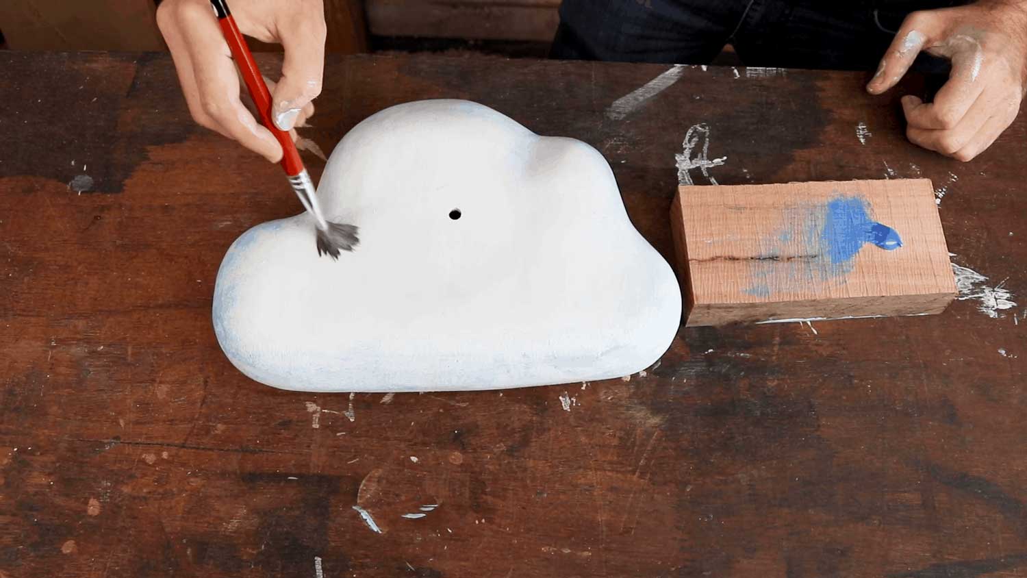 How to make a kids cloud clock - step 10