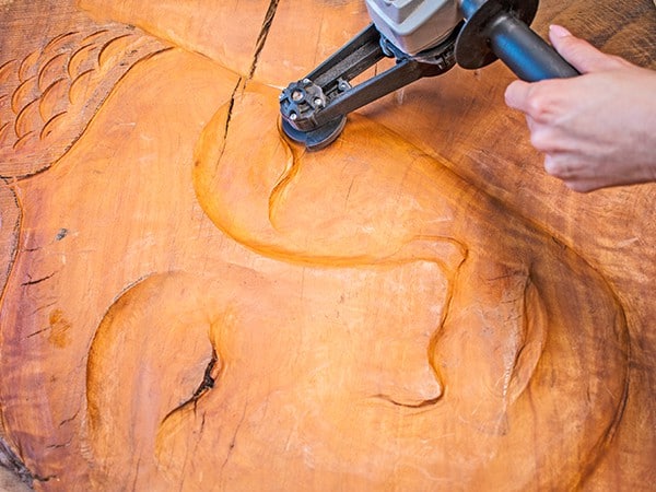 Buddha Face Wood Carving
