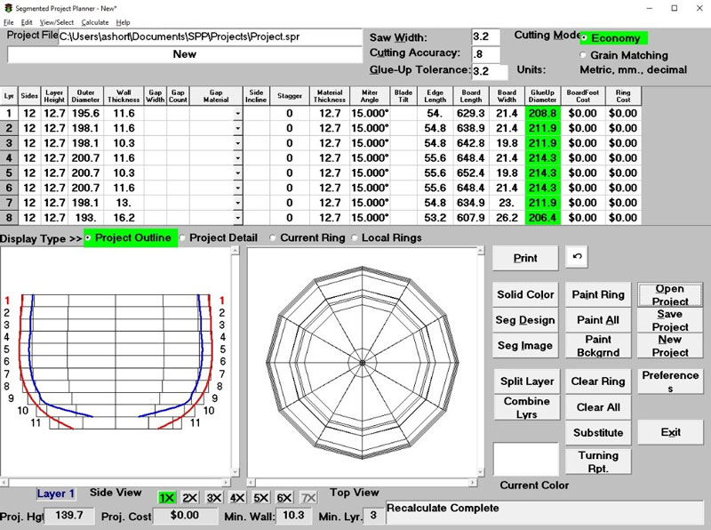 Basics in Designing a Segmented Bowl Example