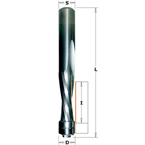 CMT Double Bearing Spiral Upcut and Downcut Flush Trim Router Bit 1 2