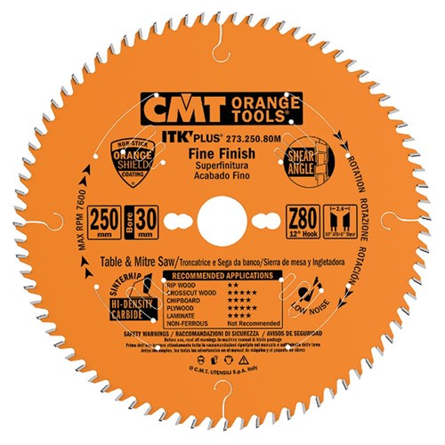 CMT ITK Plus Thin-Kerf Fine Cut-Off Blade - 300mm - 96 Tooth