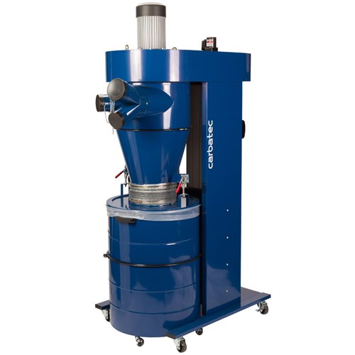 Carbatec Two Stage Dust Cyclone 3hp Dust Extractors Carbatec