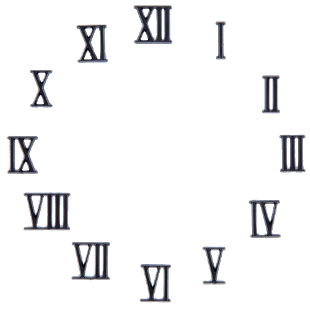 clock number set roman