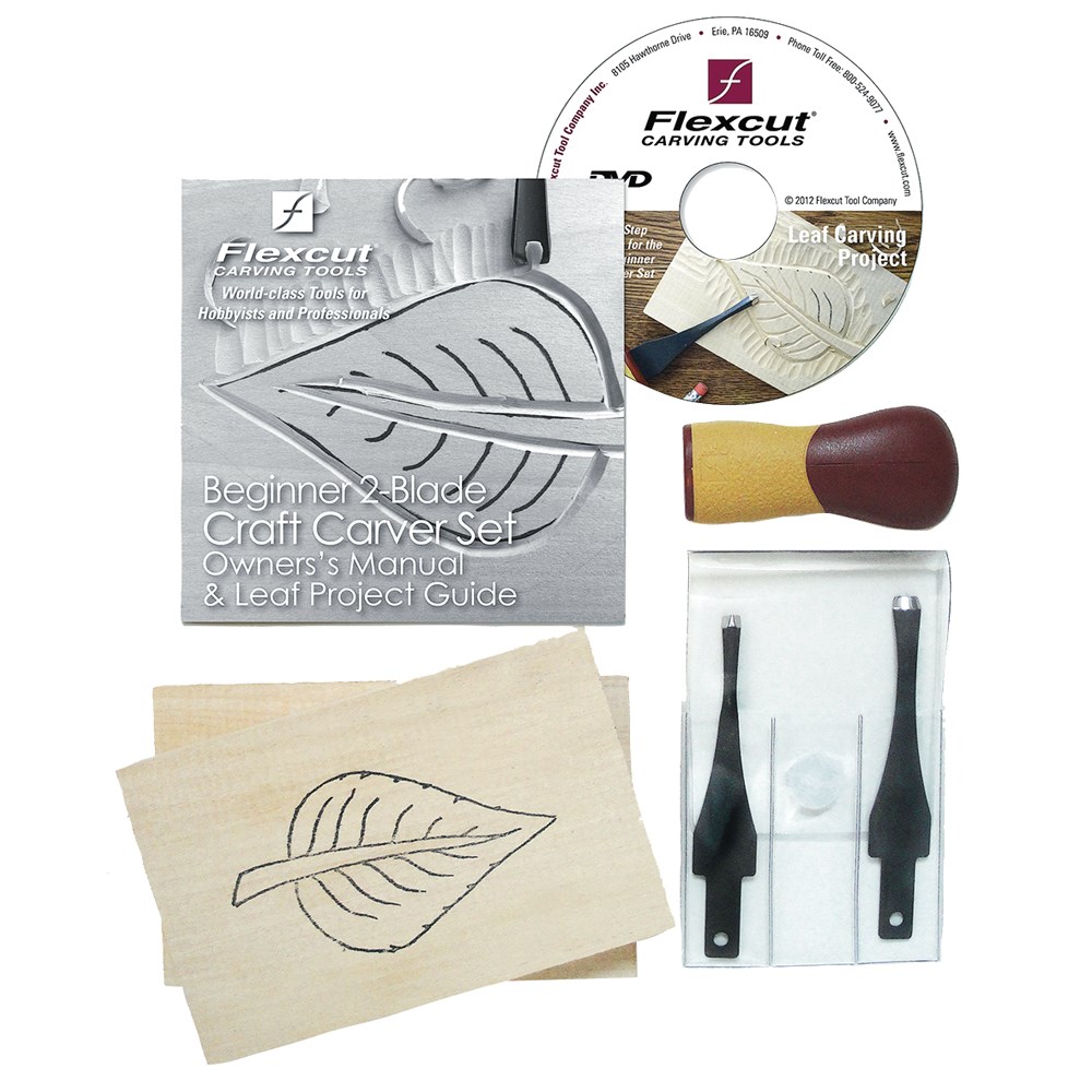 Flexcut Beginner 2 Blade Carver Kit | Palm Chisel Sets ...